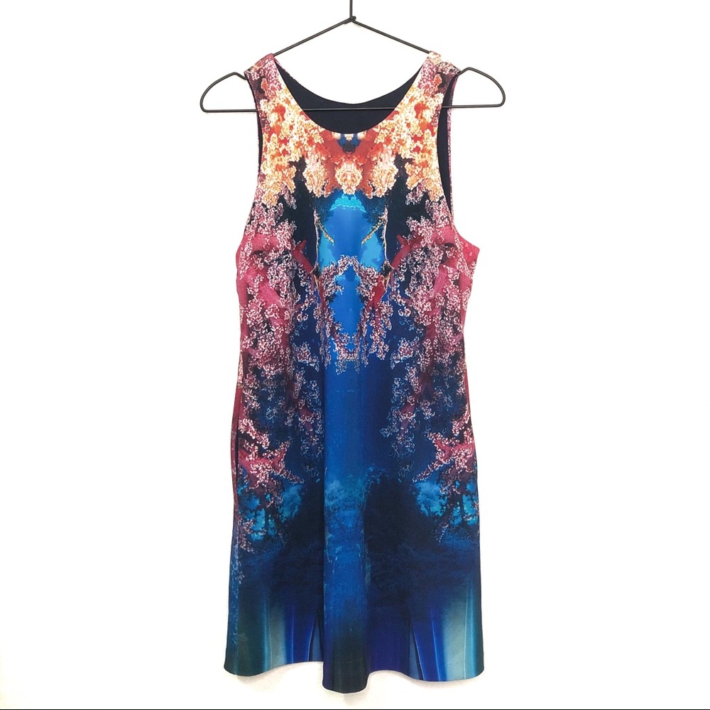 Askari Boho Ocean Print Dress Small